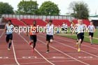 Under-17 mens 100 metres at the North Eastern Championships, Gateshead International Stadium.  Photos: David T. Hewitson/Sports for All Pics